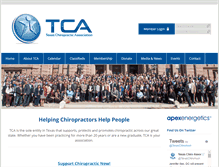 Tablet Screenshot of chirotexas.org